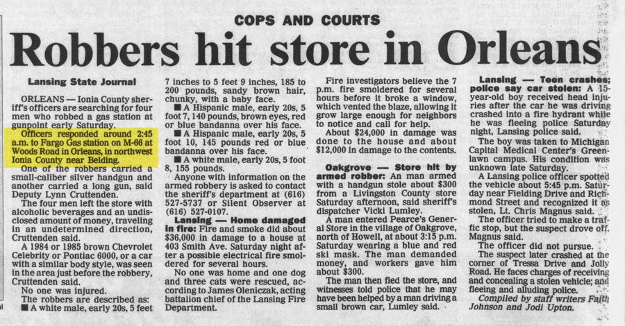 Fargo Gas - Mar 5 1995 Robbery